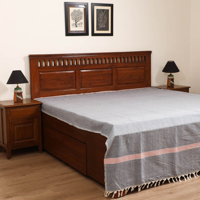 Handloom Cotton Double Bedsheet (108 x 90 in) 75