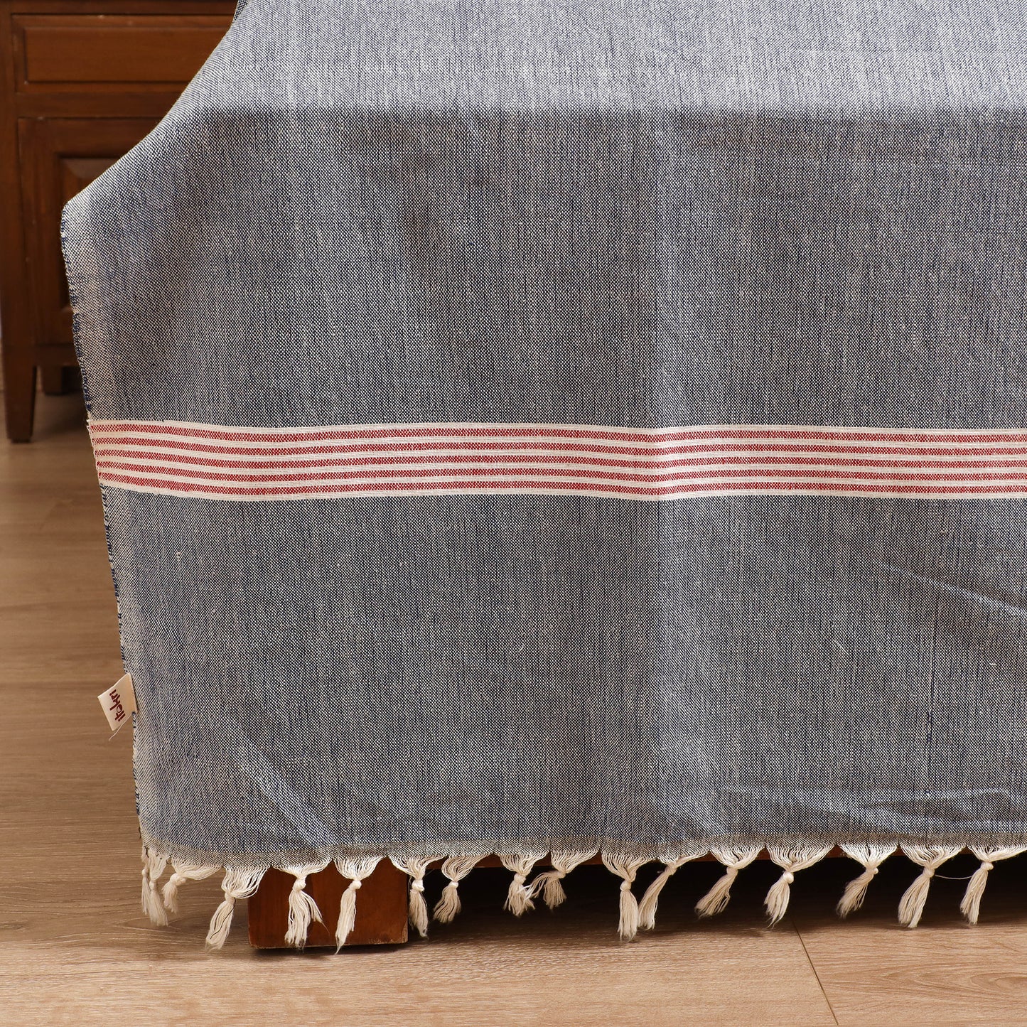Handloom Cotton Double Bedsheet (108 x 90 in) 75