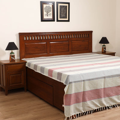 Handloom Cotton Double Bedsheet (108 x 90 in) 81