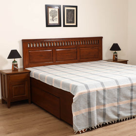 Handloom Cotton Double Bedsheet (108 x 90 in) 83