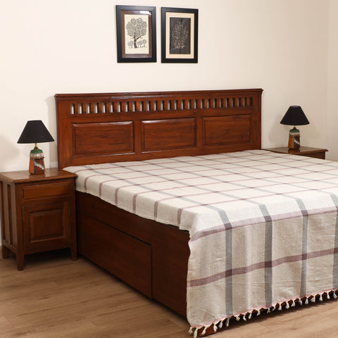 Handloom Cotton Double Bedsheet (108 x 90 in) 84