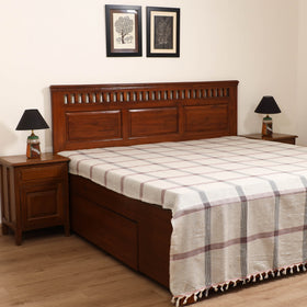 Handloom Cotton Double Bedsheet (108 x 90 in) 84