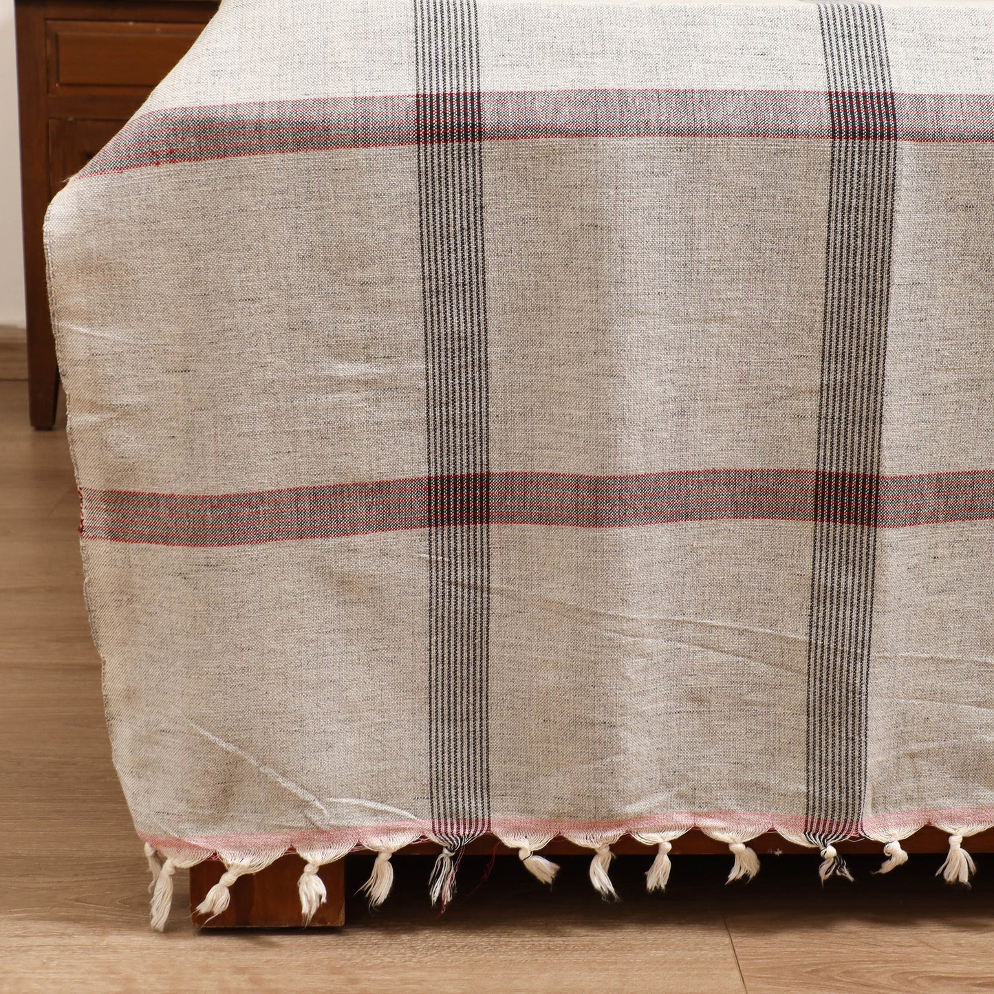 Handloom Cotton Double Bedsheet (108 x 90 in) 84