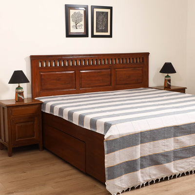 Handloom Cotton Double Bedsheet (108 x 90 in) 85