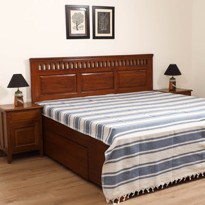 Handloom Cotton Double Bedsheet (108 x 90 in) 87