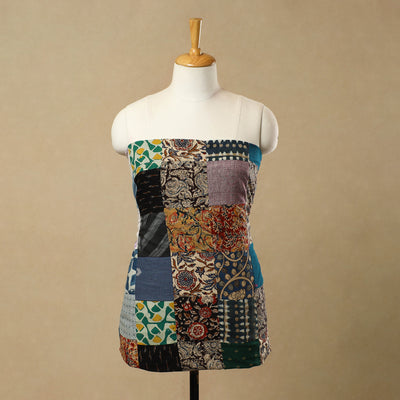 Multicolor - Handcrafted Patchwork Cotton Kurta Material (2.7m) 45