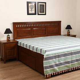 Handloom Cotton Double Bedsheet (108 x 90 in) 89