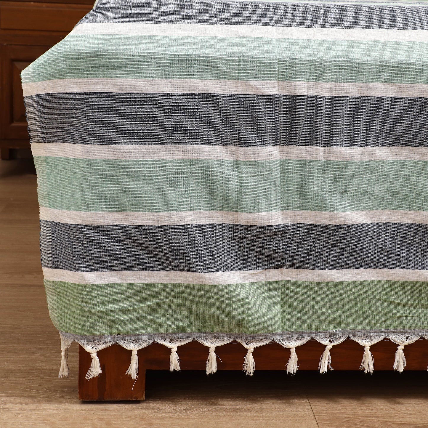 Handloom Cotton Double Bedsheet (108 x 90 in) 89