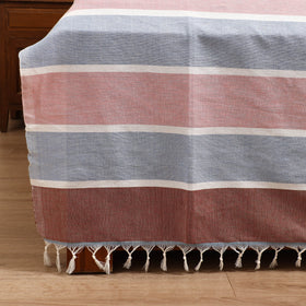 Handloom Cotton Double Bedsheet (108 x 90 in) 90