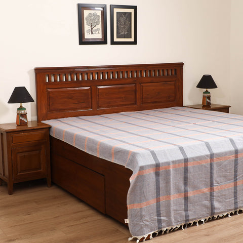 Handloom Cotton Double Bedsheet (108 x 90 in) 91