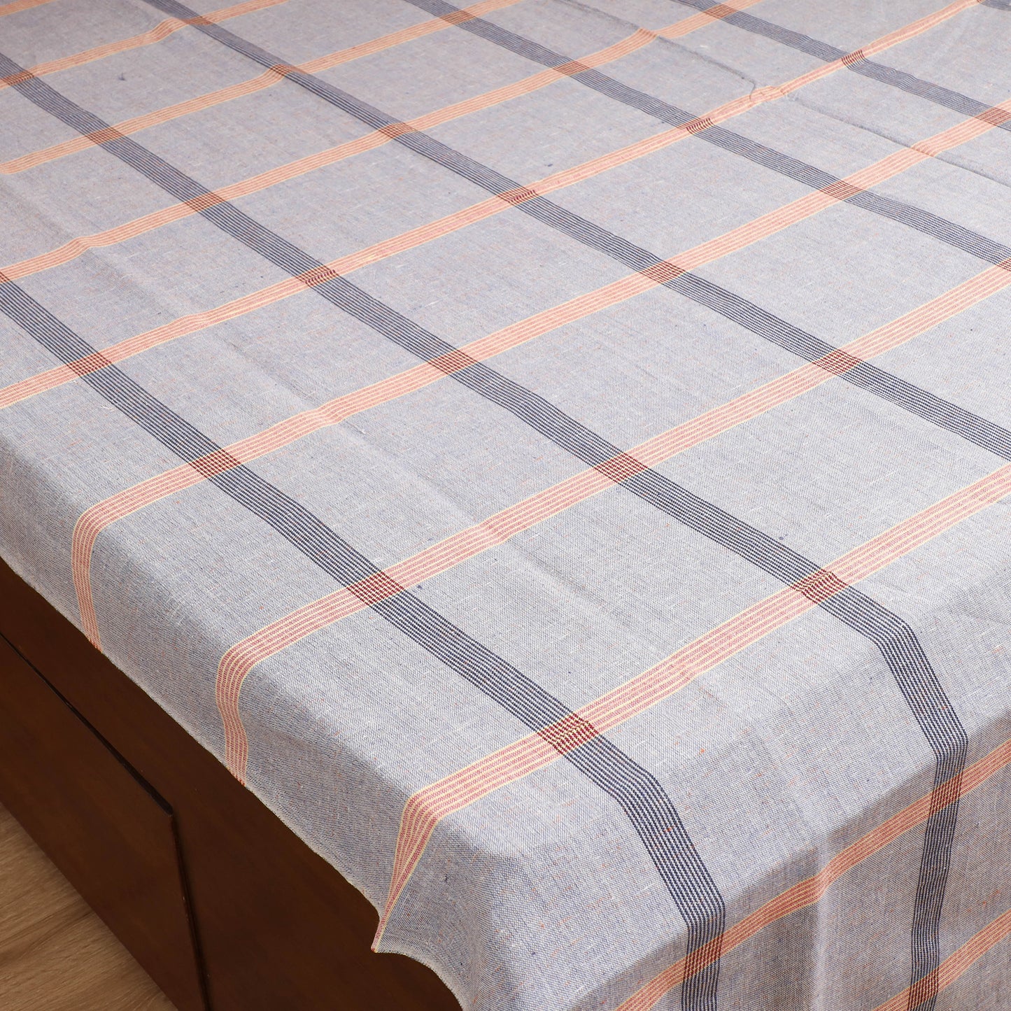 Handloom Cotton Double Bedsheet (108 x 90 in) 91