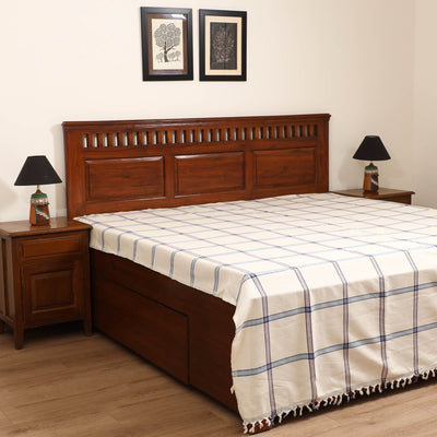 Handloom Cotton Double Bedsheet (108 x 90 in) 92