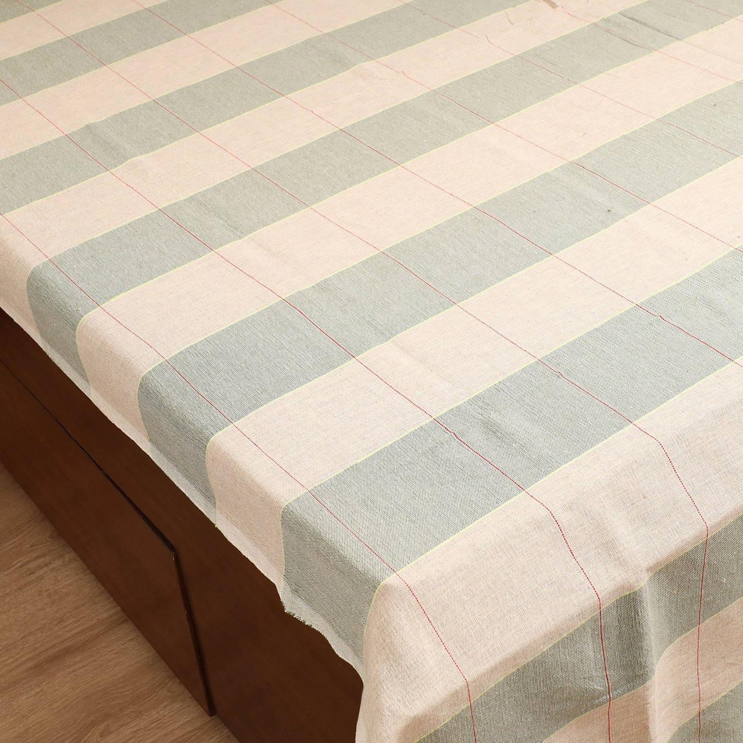 Handloom Cotton Double Bedsheet (108 x 90 in) 94