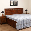 Handloom Cotton Double Bedsheet (108 x 90 in) 97