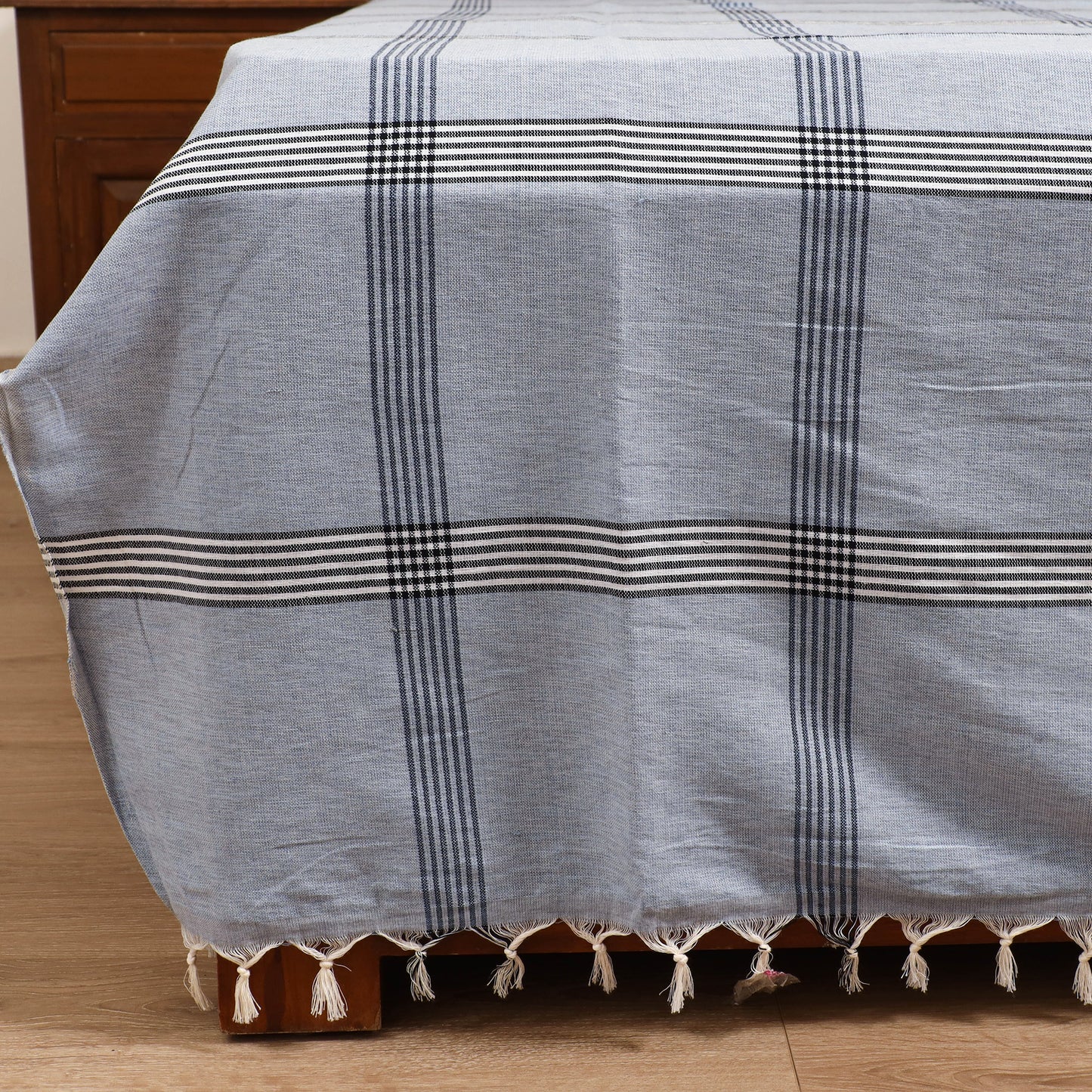 Handloom Cotton Double Bedsheet (108 x 90 in) 97
