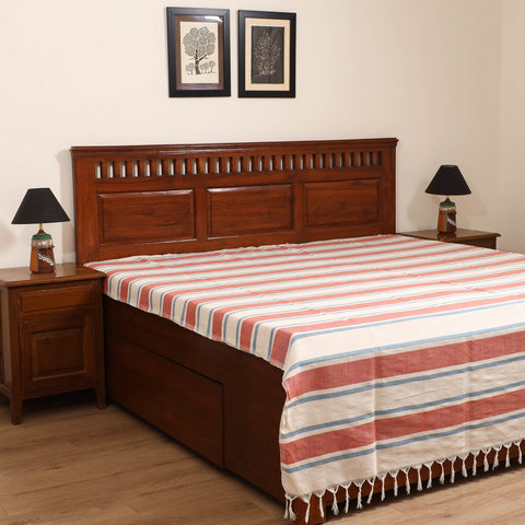 Handloom Cotton Double Bedsheet (108 x 90 in) 99