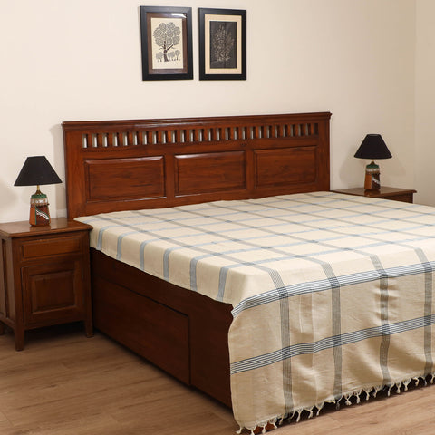 Handloom Cotton Double Bedsheet (108 x 90 in) 101
