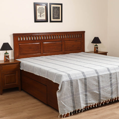 Handloom Cotton Double Bedsheet (108 x 90 in) 102