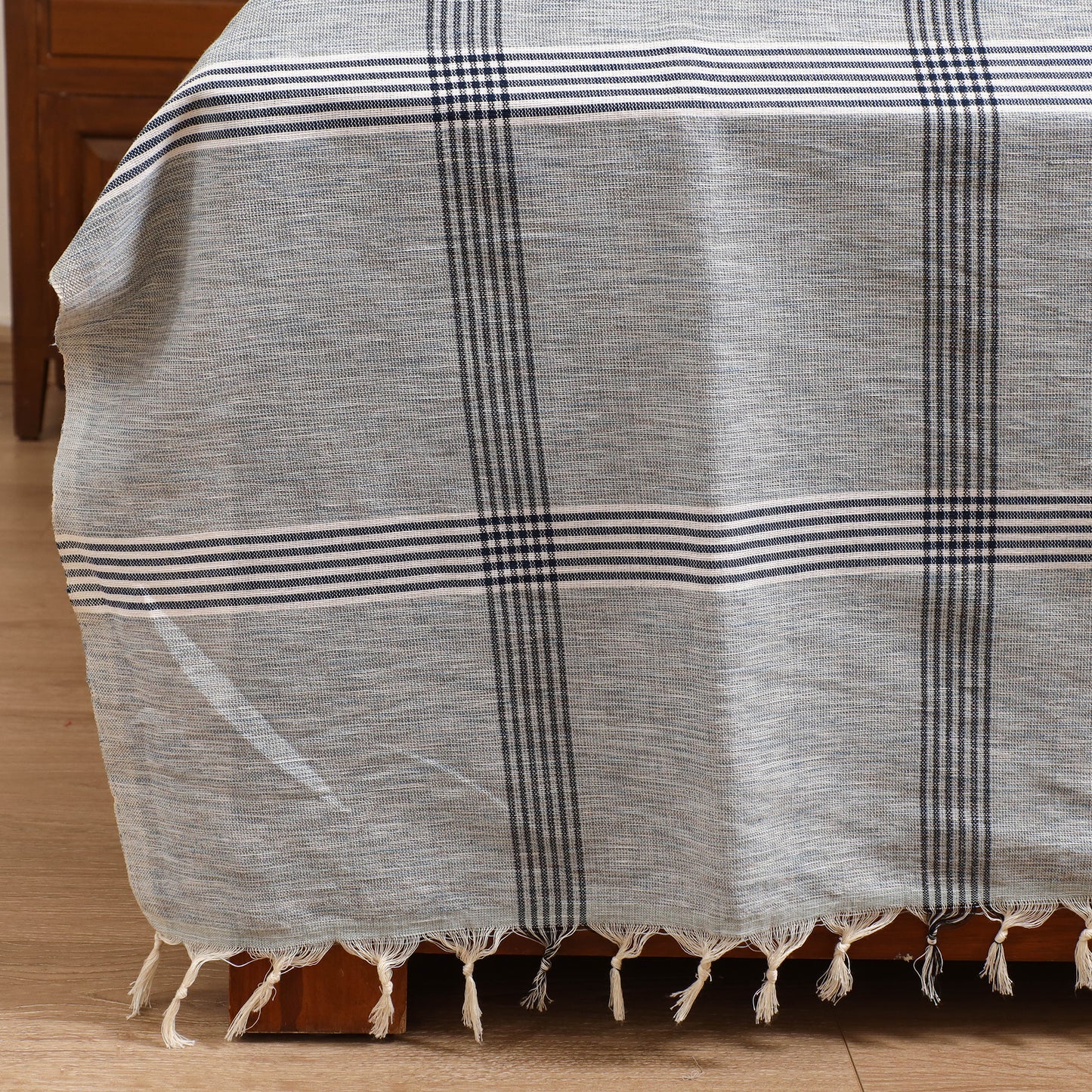 Handloom Cotton Double Bedsheet (108 x 90 in) 102