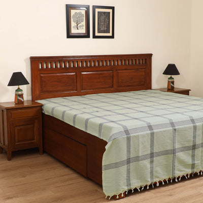 Handloom Cotton Double Bedsheet (108 x 90 in) 103