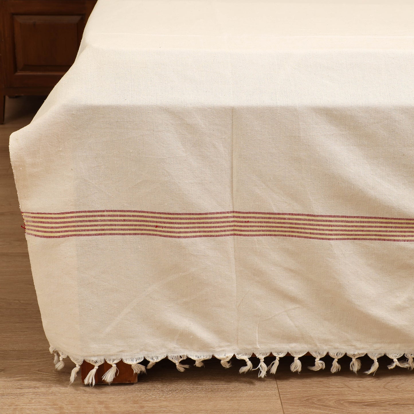 Handloom Cotton Double Bedsheet (108 x 90 in) 104
