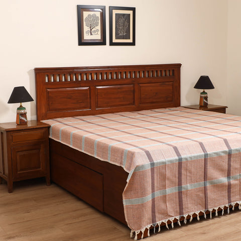 Handloom Cotton Double Bedsheet (108 x 90 in) 107