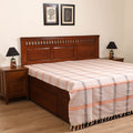 Handloom Cotton Double Bedsheet (108 x 90 in) 109
