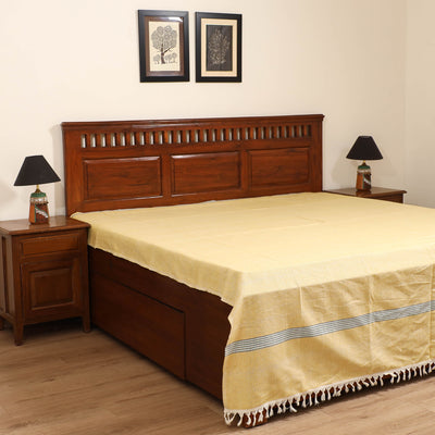 Handloom Cotton Double Bedsheet (108 x 90 in) 111