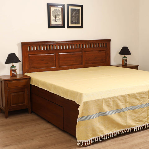 Handloom Cotton Double Bedsheet (108 x 90 in) 111