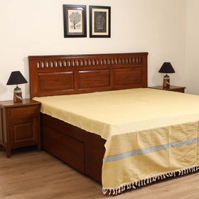 Handloom Cotton Double Bedsheet (108 x 90 in) 111