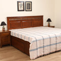 Handloom Cotton Double Bedsheet (108 x 90 in) 113