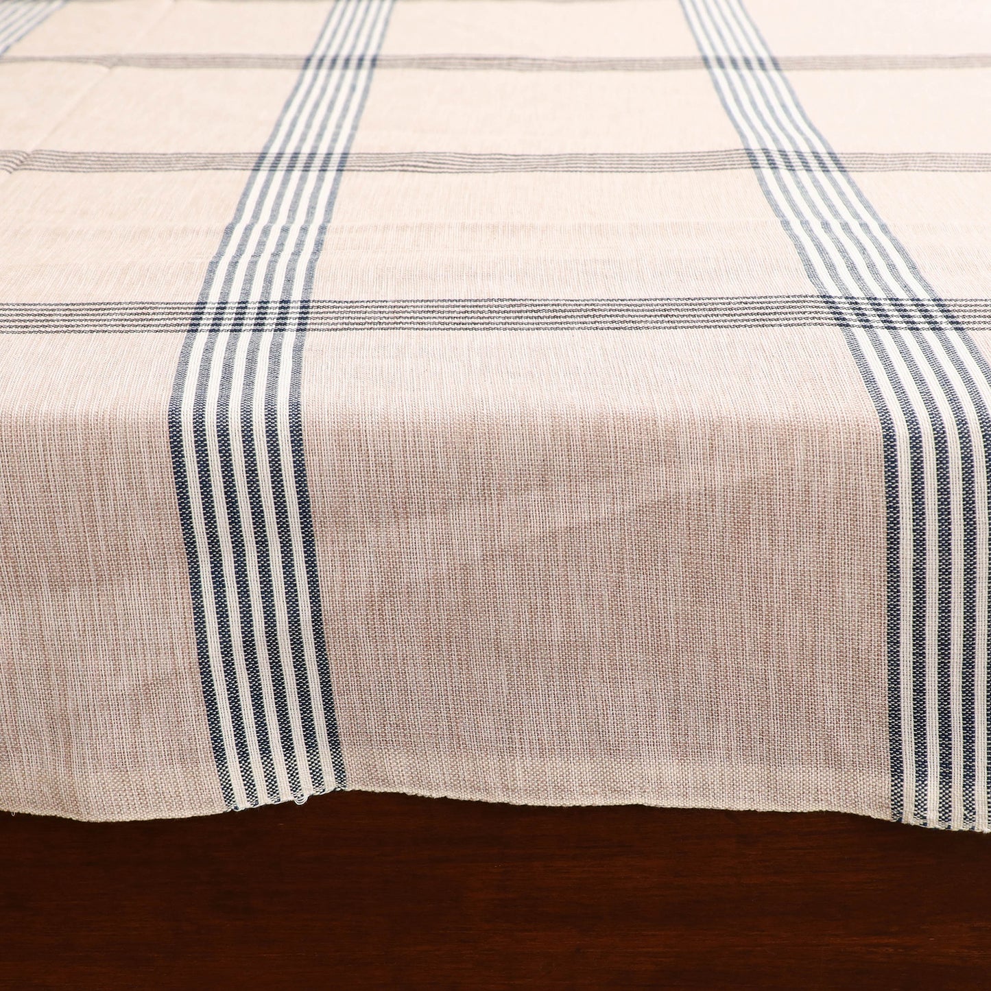 Handloom Cotton Double Bedsheet (108 x 90 in) 113