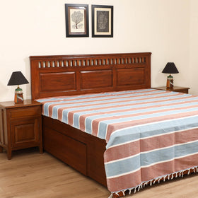 Handloom Cotton Double Bedsheet (108 x 90 in) 114