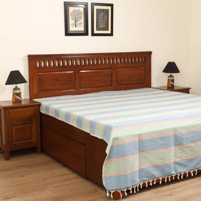 Handloom Cotton Double Bedsheet (108 x 90 in) 117