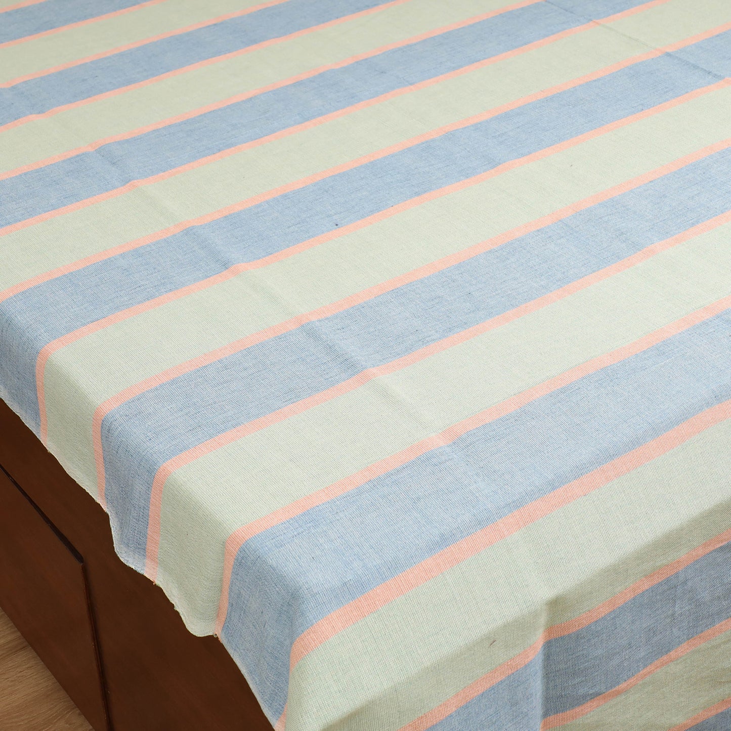 Handloom Cotton Double Bedsheet (108 x 90 in) 117