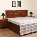 Handloom Cotton Double Bedsheet (108 x 90 in) 118