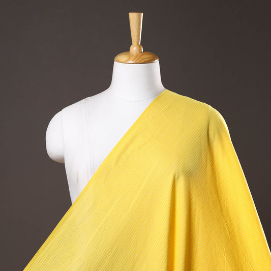 Yellow - Prewashed Running Stitch Cotton Fabric