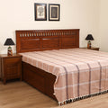 Handloom Cotton Double Bedsheet (108 x 90 in) 120