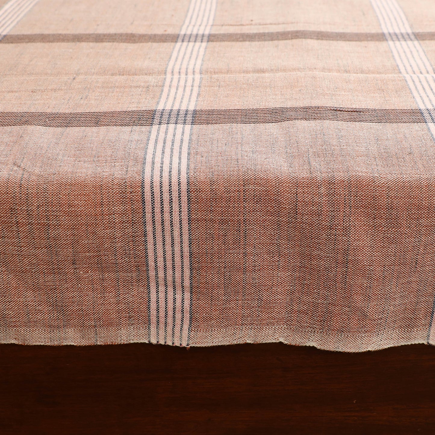 Handloom Cotton Double Bedsheet (108 x 90 in) 120
