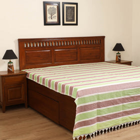 Handloom Cotton Double Bedsheet (108 x 90 in) 121