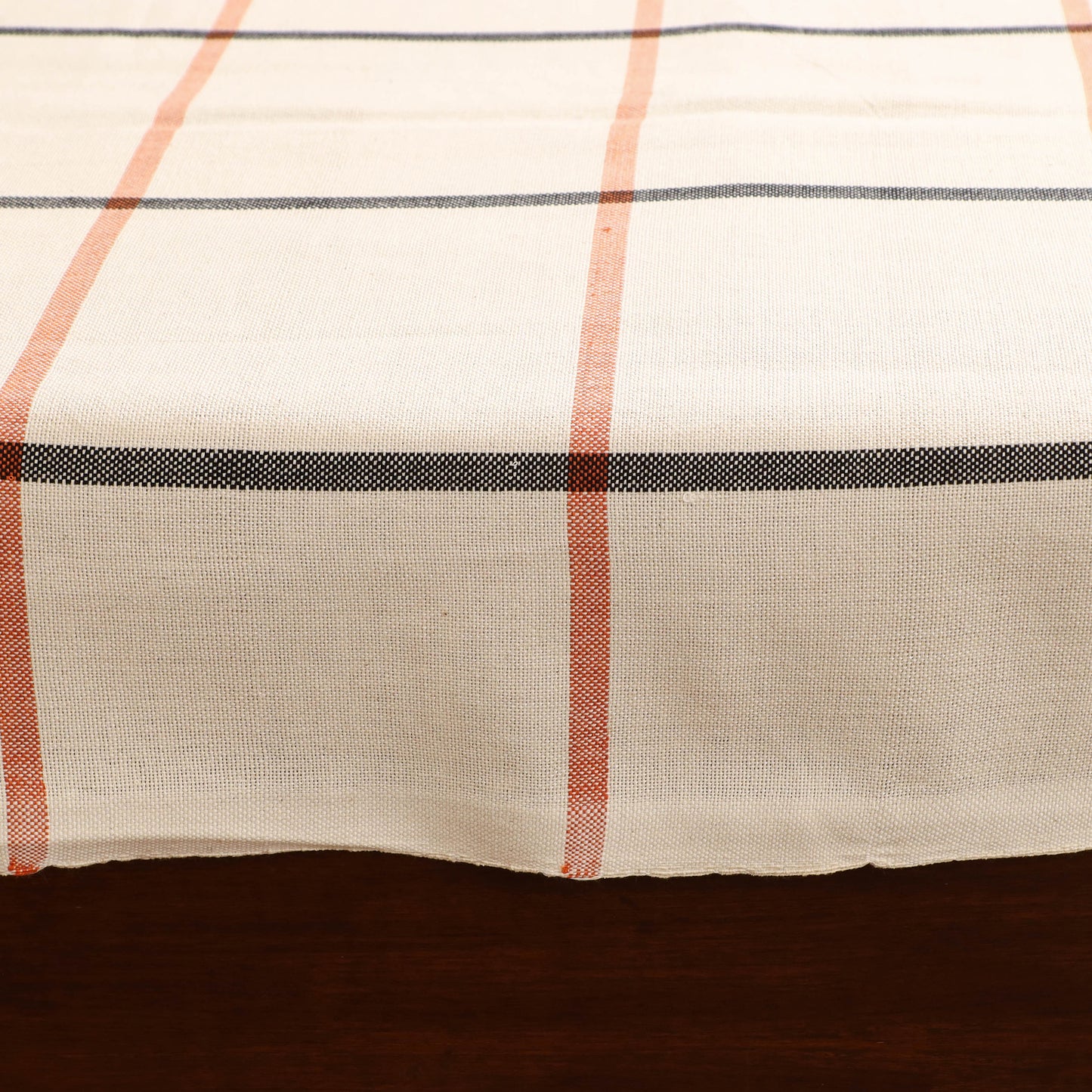 Handloom Cotton Double Bedsheet (108 x 90 in) 122