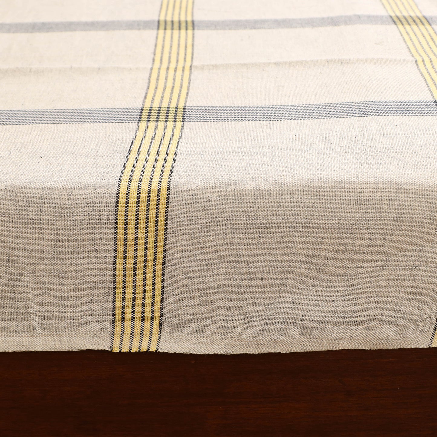 Handloom Cotton Double Bedsheet (108 x 90 in) 123