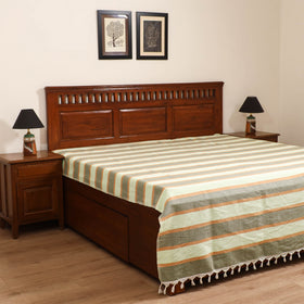 Handloom Cotton Double Bedsheet (108 x 90 in) 127