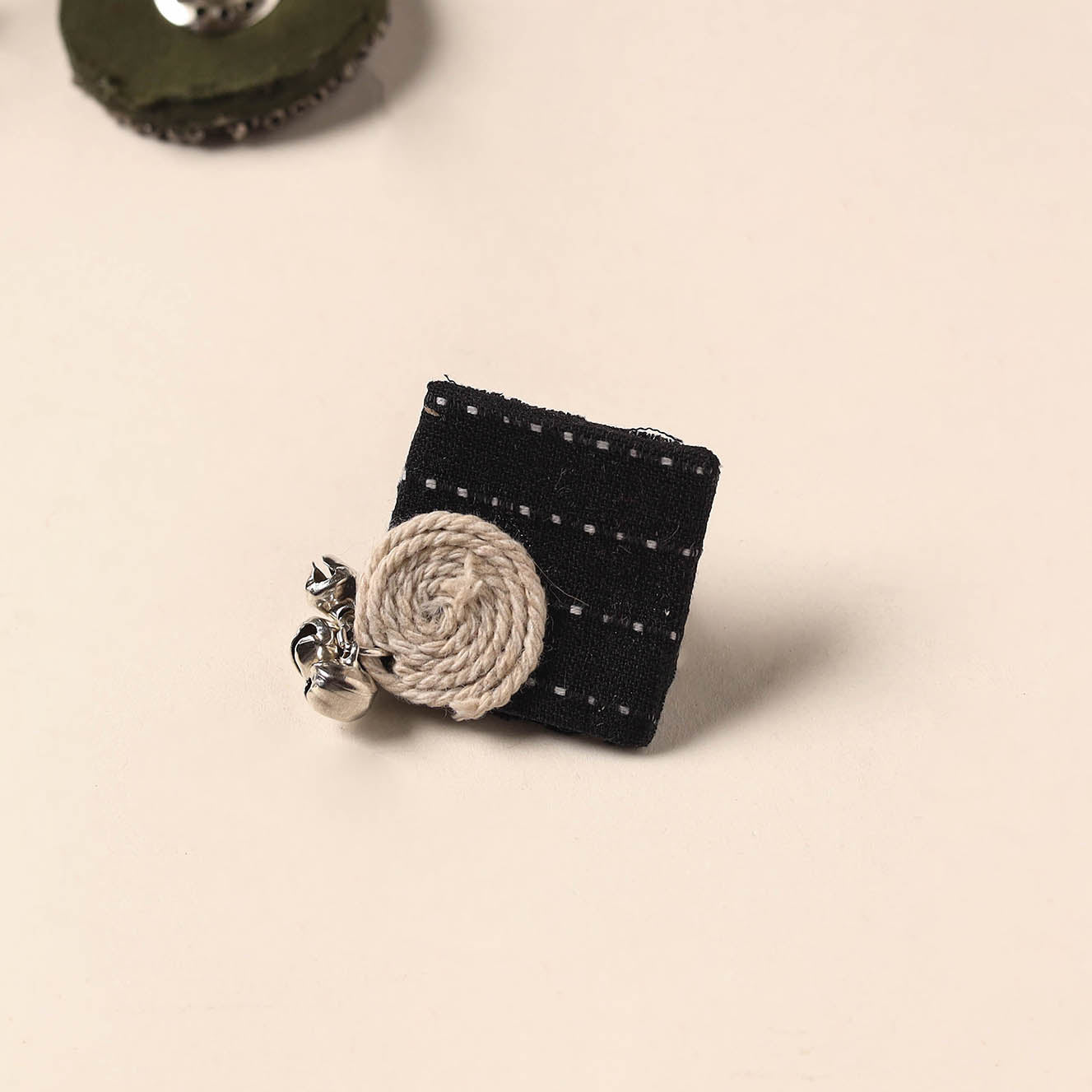 Handmade artistic fabart ring 03 - handcrafted