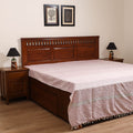 Handloom Cotton Double Bedsheet (108 x 90 in) 130