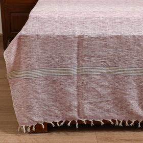 Handloom Cotton Double Bedsheet (108 x 90 in) 130