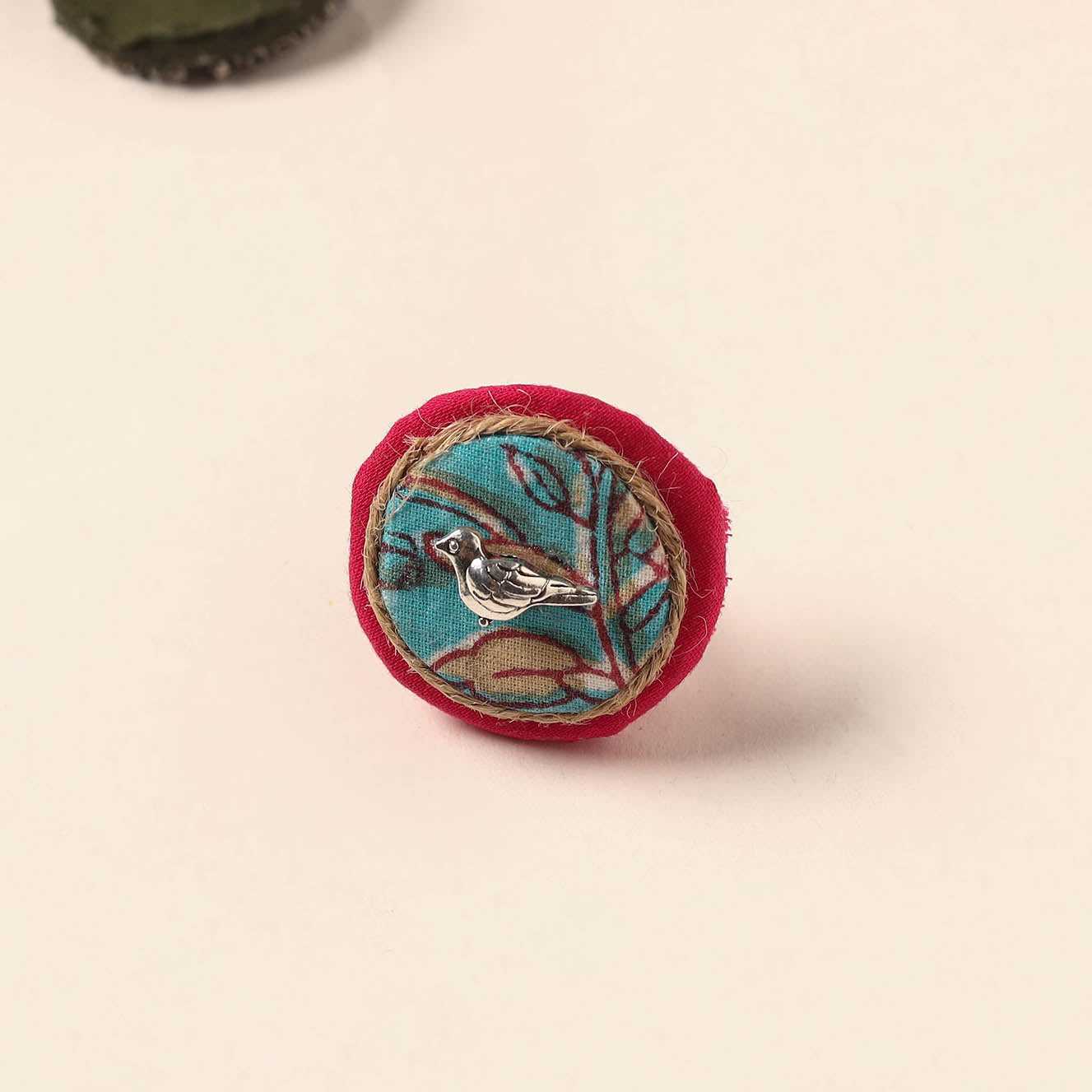 Handmade artistic fabart ring 15 - handcrafted