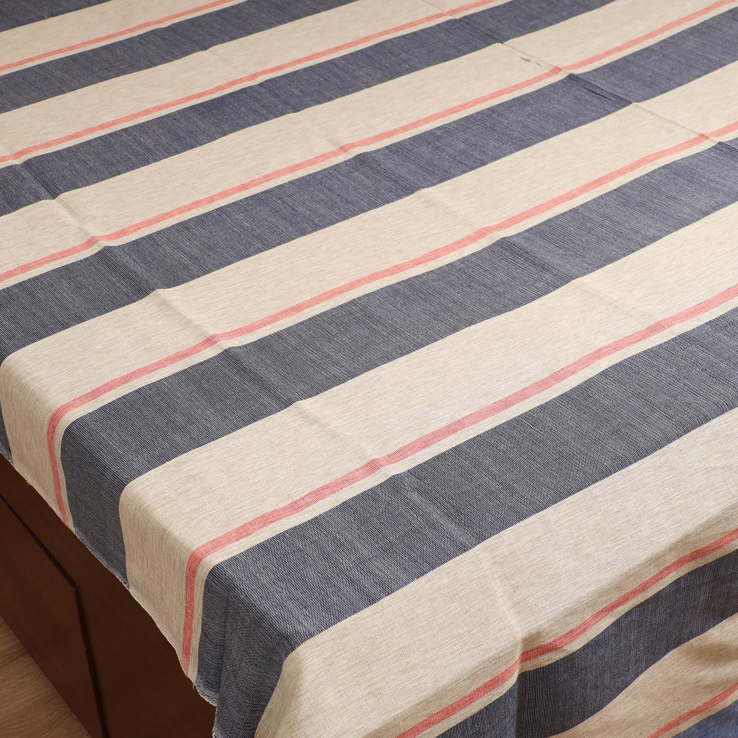 Handloom Cotton Double Bedsheet (108 x 90 in) 131