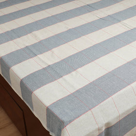 Handloom Cotton Double Bedsheet (108 x 90 in) 132
