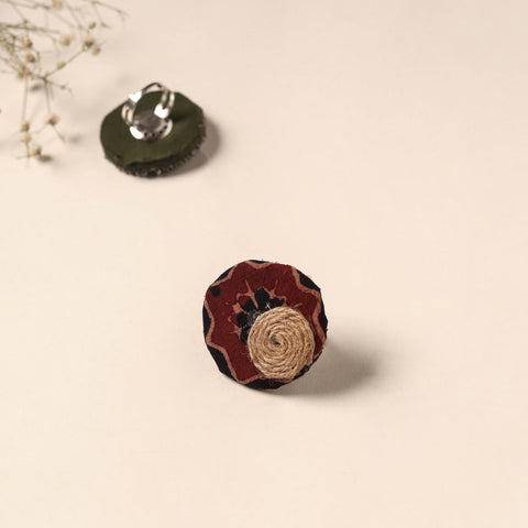 Handmade artistic fabart ring 23 - handcrafted